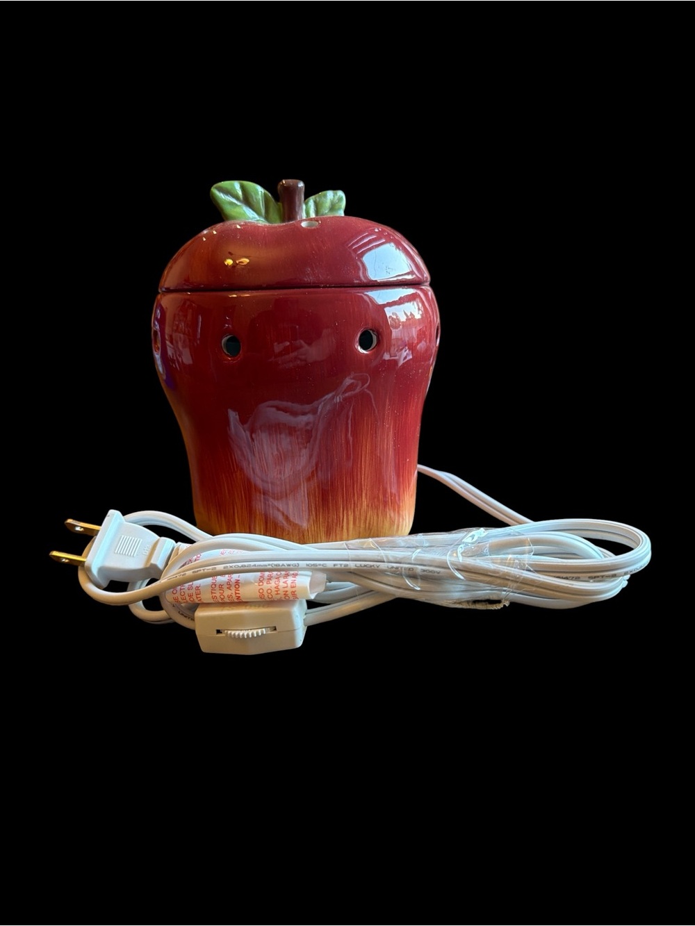 Scentsy Big Apple Full Size Wax Melt Warmer Retired 2010 Model 20811